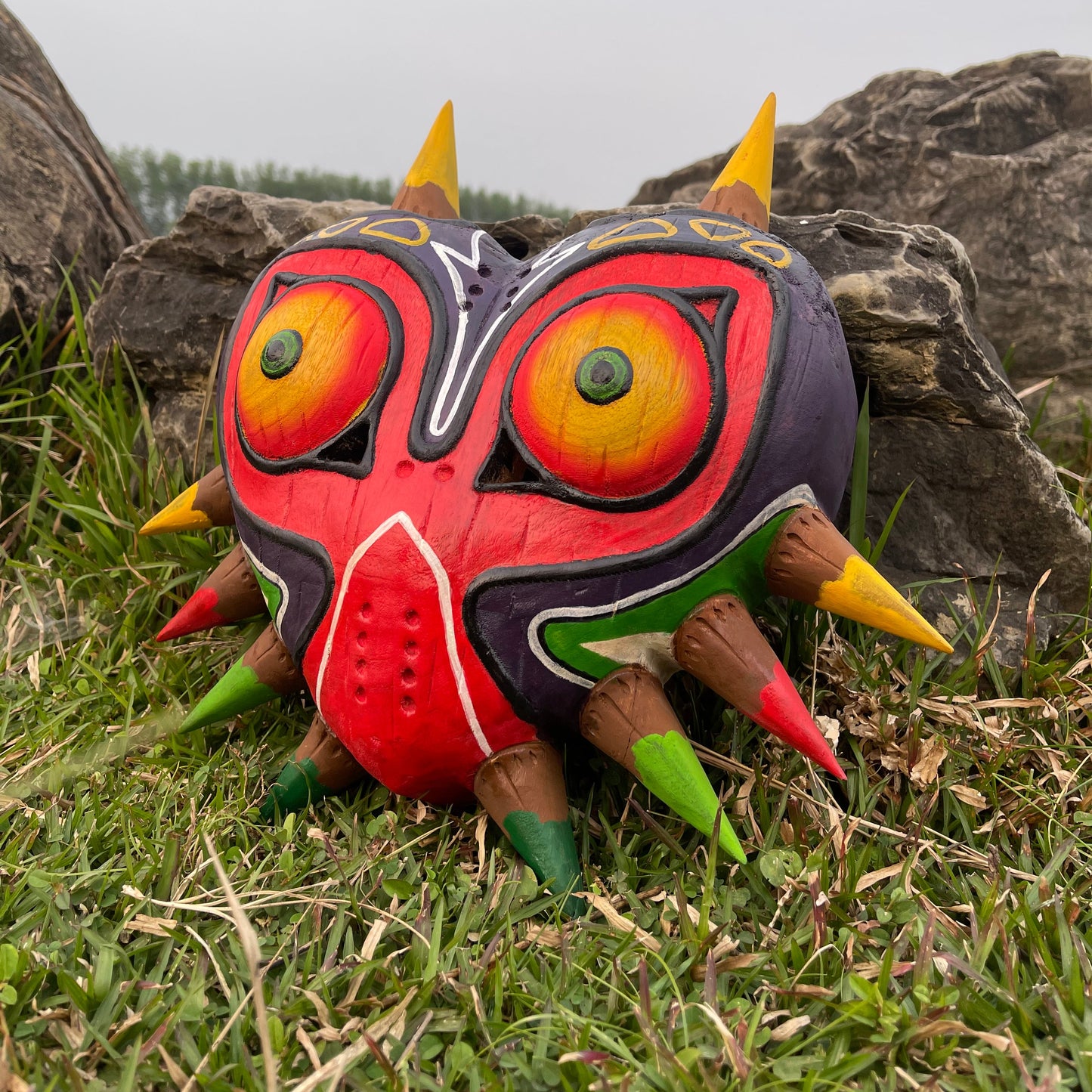 Wooden Majorae Mask