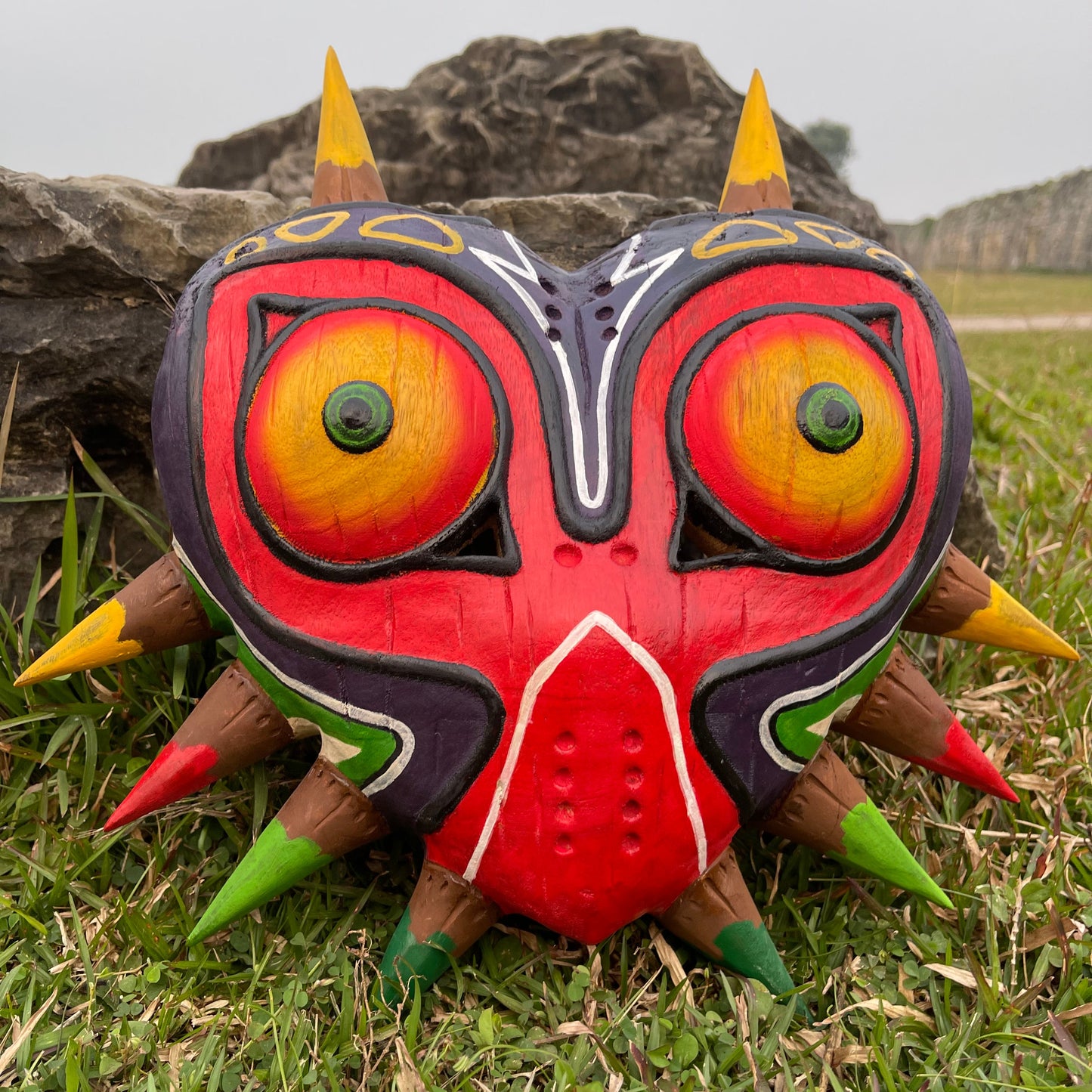 Wooden Majorae Mask